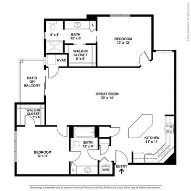 Spacious corner unit 2 bedroom apartment! – photo 1