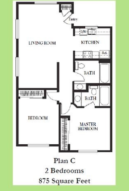 Cozy 2 bdrm 2 bath Apt – photo 1