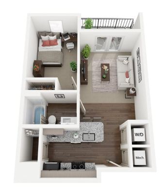 Fully Furnished One Bedroom Apartment – photo 1