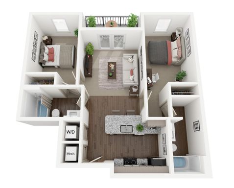 Modern Two Bedroom Apartment with a Large Patio/Balcony! – photo 1