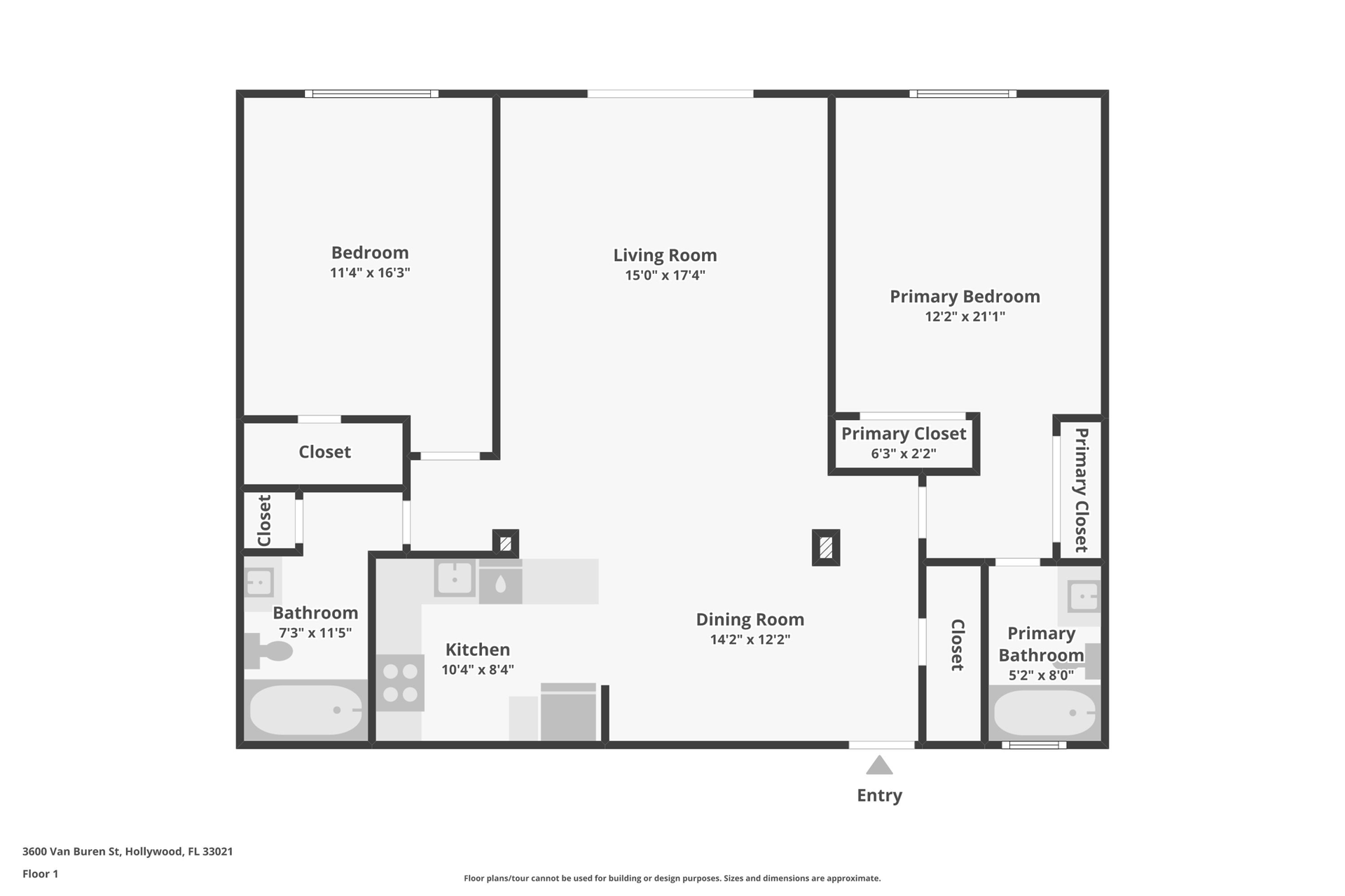 Hollywood Apartment: 3600 Van Buren St