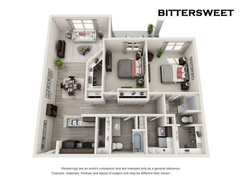 2BR 2BA