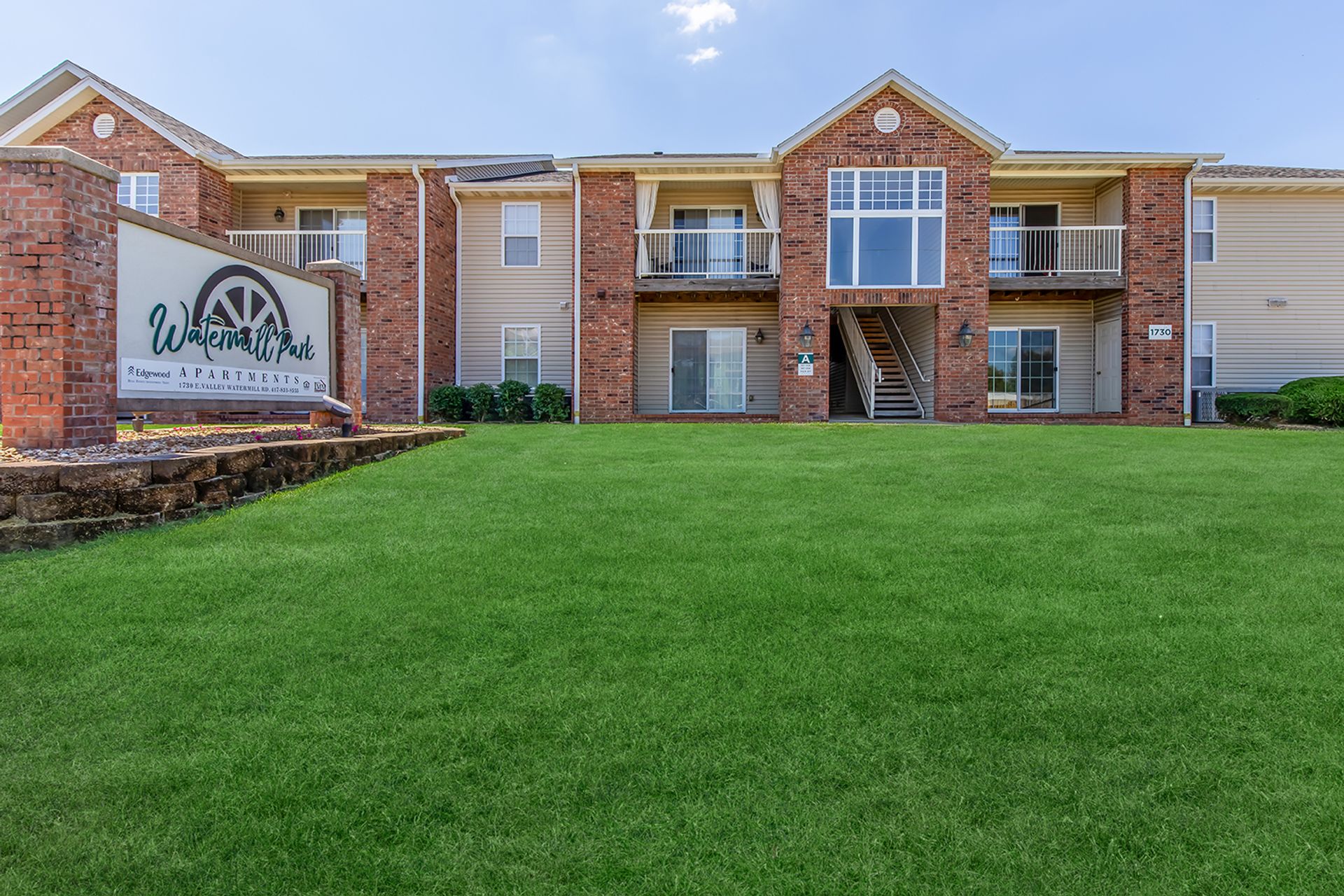 Watermill Park Apartments, Located just north of I-44 in Springfield