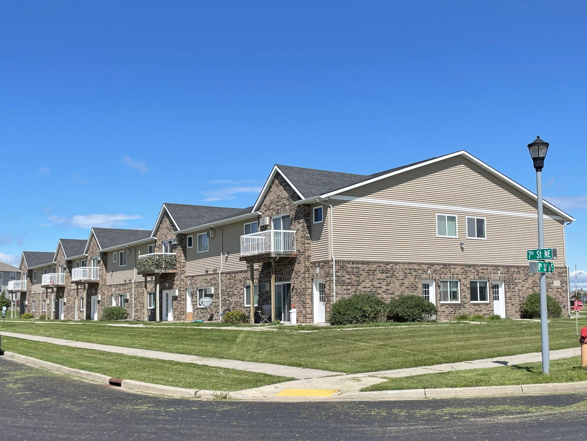 Minot Apartment: 3333-3401 8th Street NE/3344-3400 7th Street NE