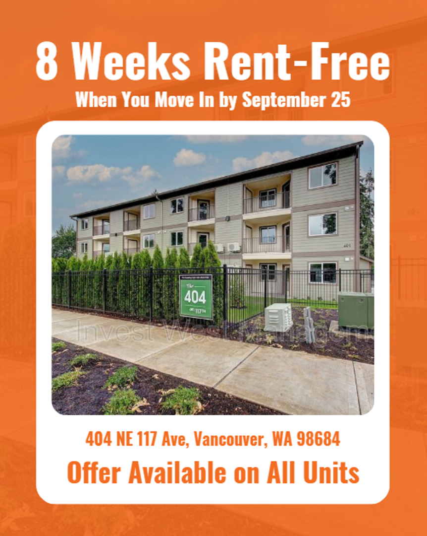 Vancouver Apartment: 404 NE 117 Avenue #116