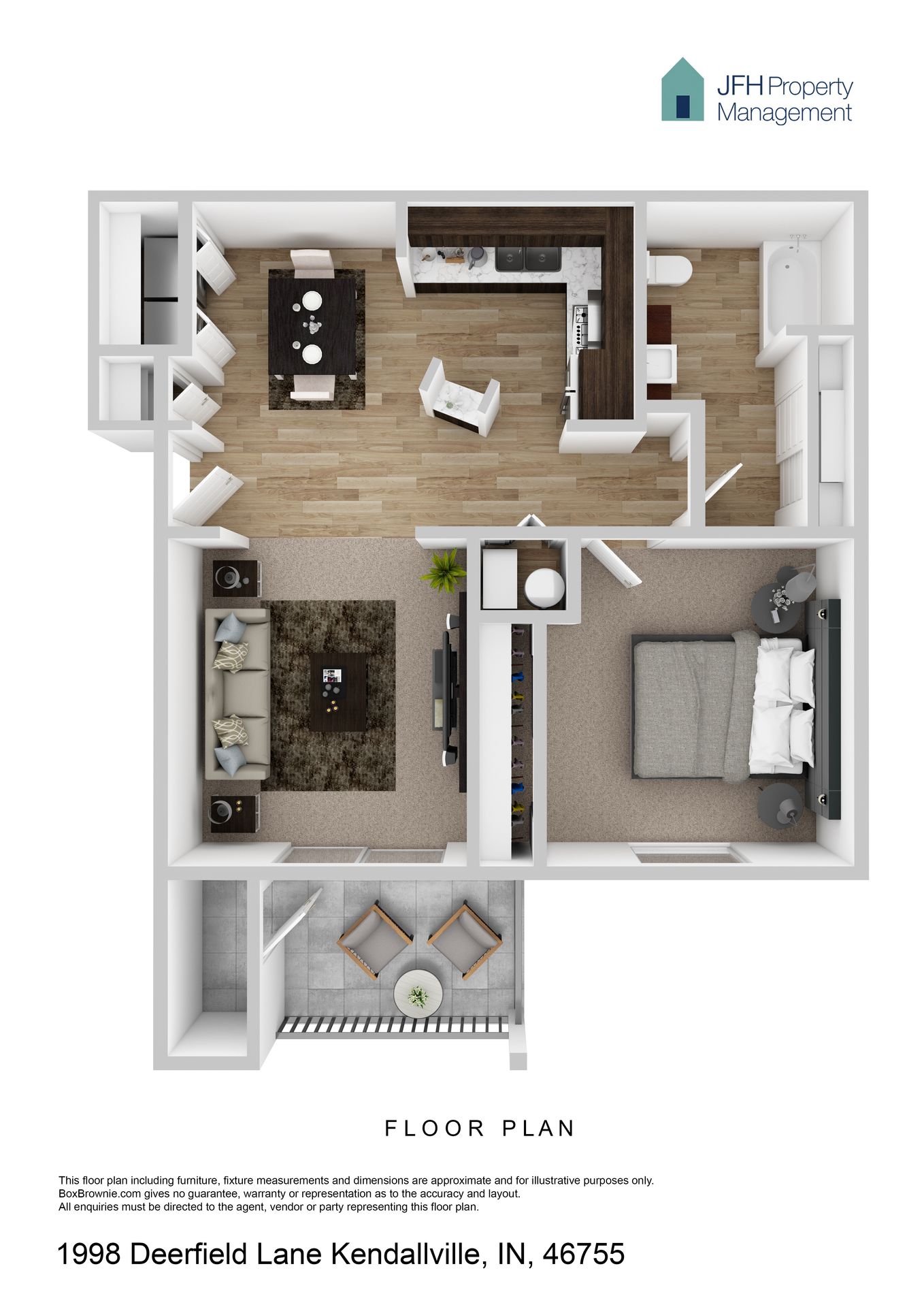 Kendallville Apartment: 1998 Deerfield Lane