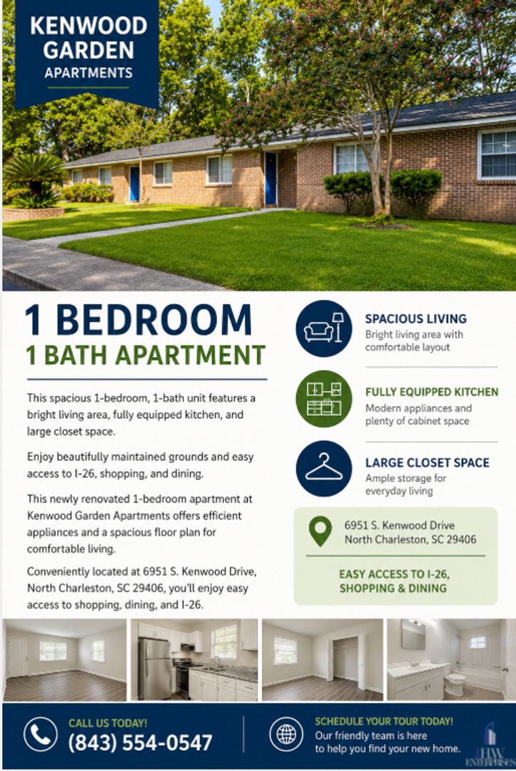 North Charleston Apartment: 6951 S. Kenwood Drive