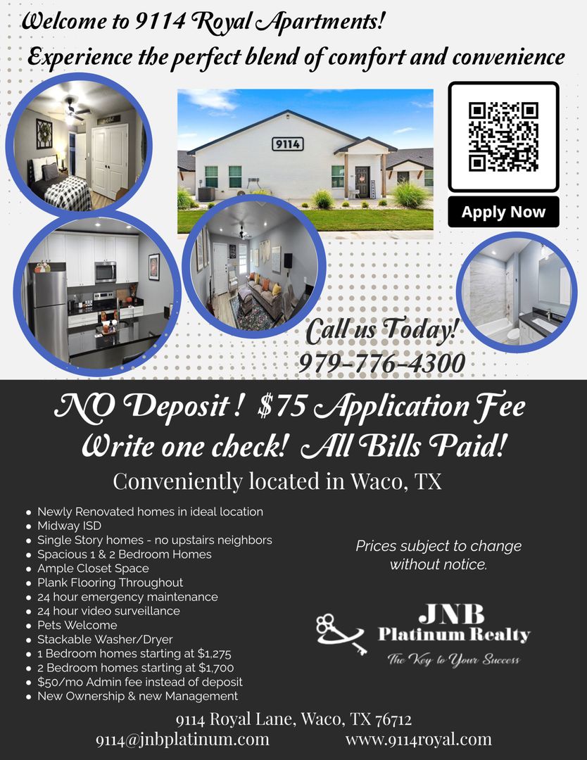 Waco Apartment: 9114 Royal Lane