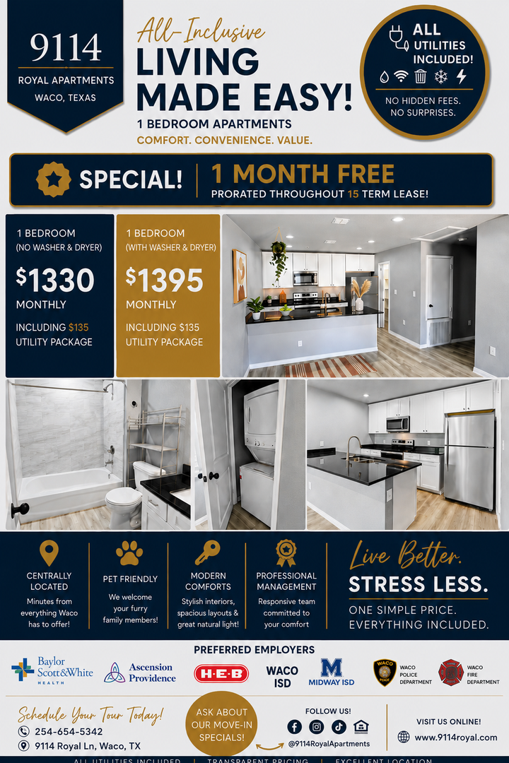 Waco Apartment: 9114 Royal Lane