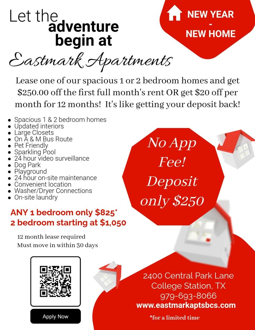 College Station Apartment: 2400 Central Park Lane