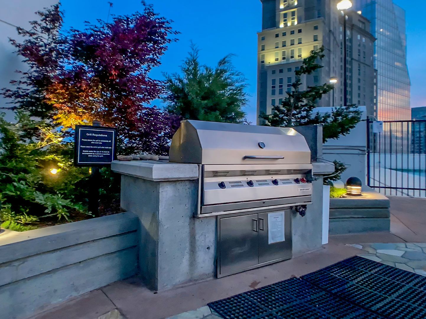 Grill area at 3324 Peachtree Road, Unit 1403 (1 of 3)