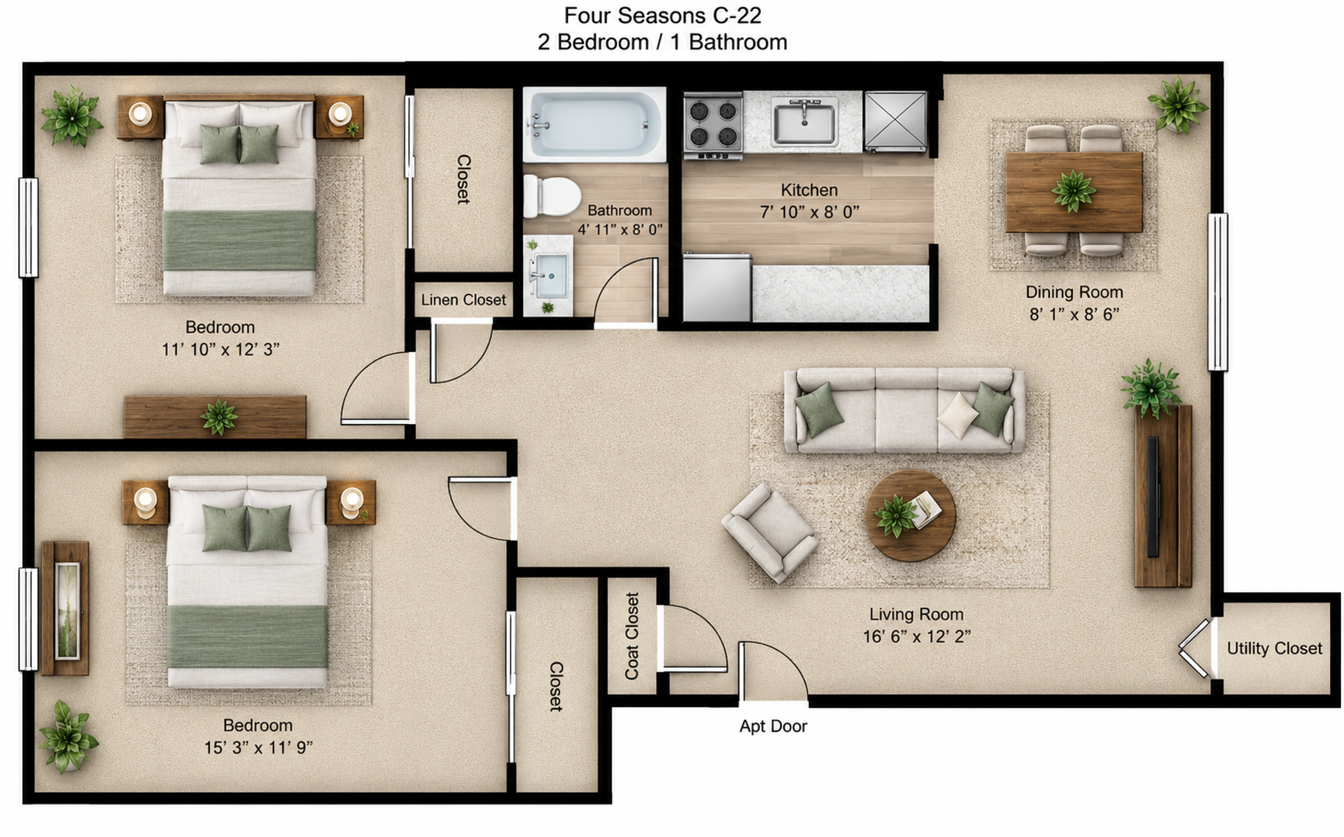 Pittsburgh Apartment: 650 Center Road