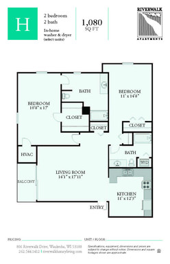Spacious corner style two bedroom, two bathroom on the Fox River! – photo 1
