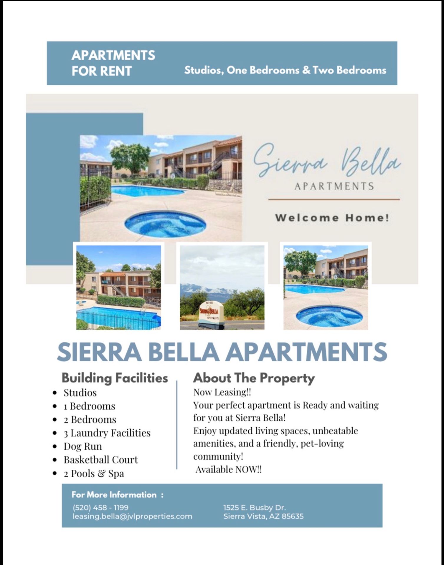 Sierra Vista Apartment: 1525-1555 E Busby Drive