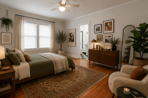 Charming Courtyard Flat with Timeless 1920s Character! – photo 1