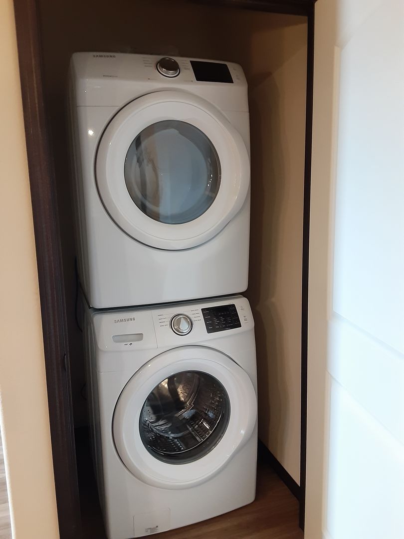 Laundry room at Modern Comfort: Discover Our 2-Bedroom 1-Bath Apartment Gem