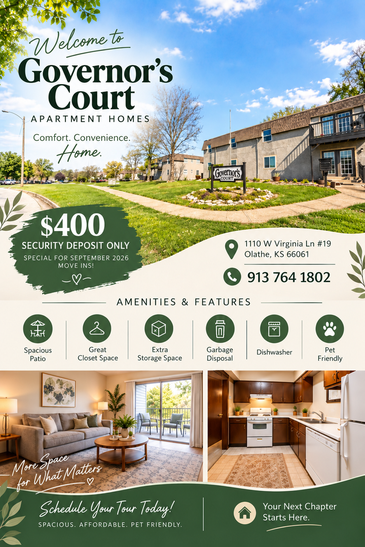 Olathe Apartment: 1110 W Virginia Lane Apt-19