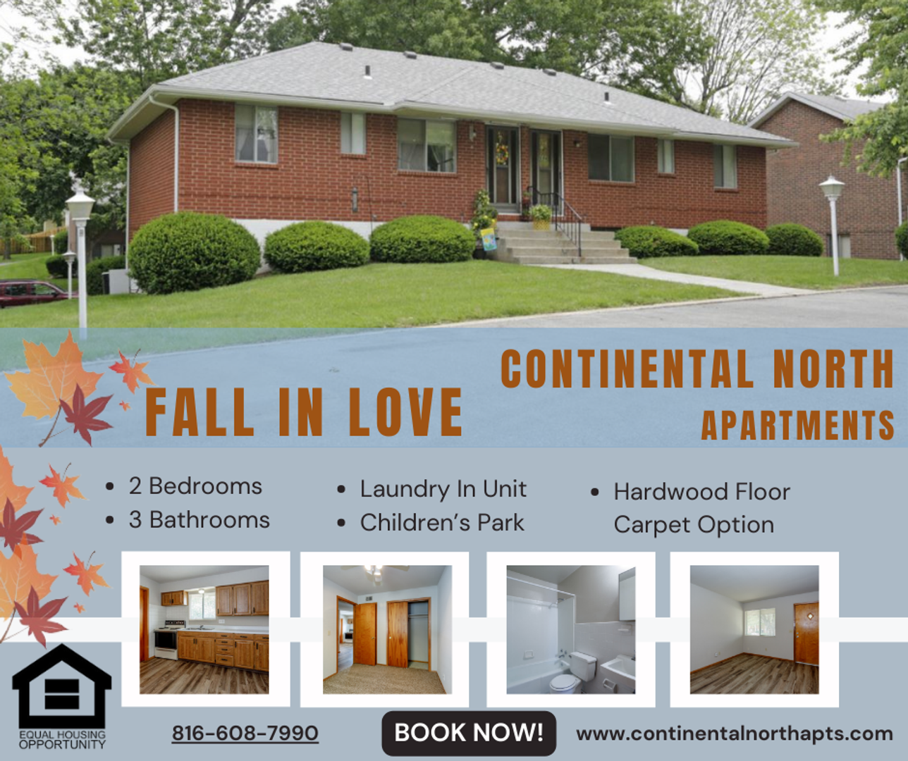 Gladstone Apartment: 7670 N Euclid Ave