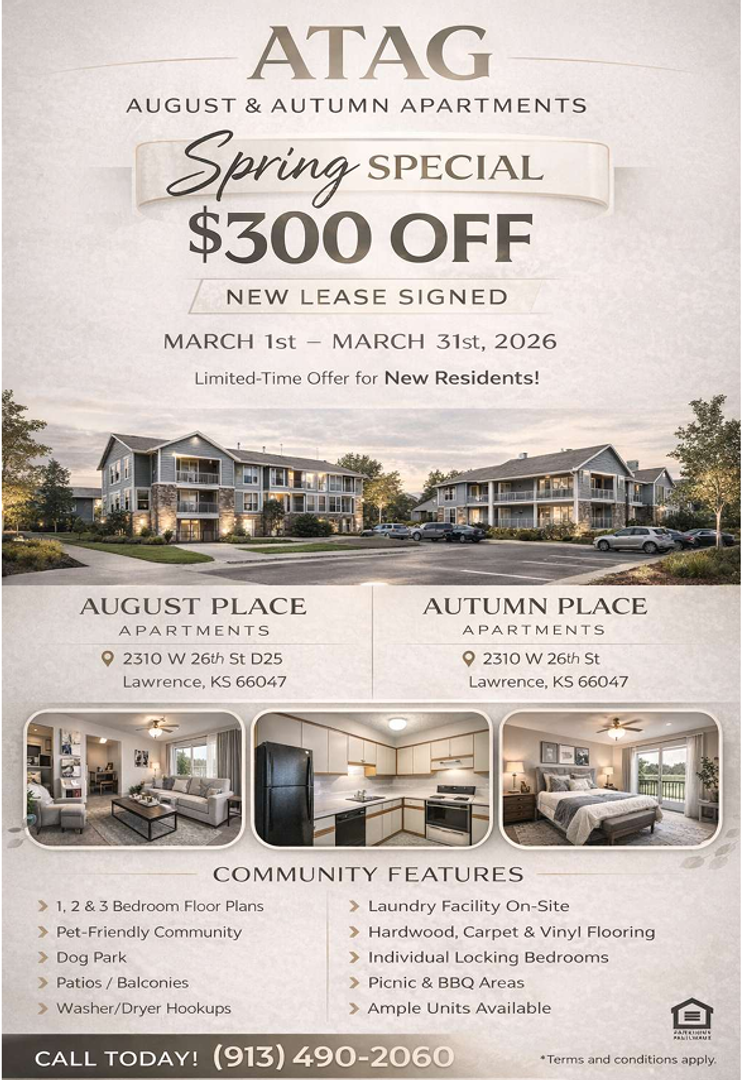 Lawrence Apartment: 2310 W 26th St