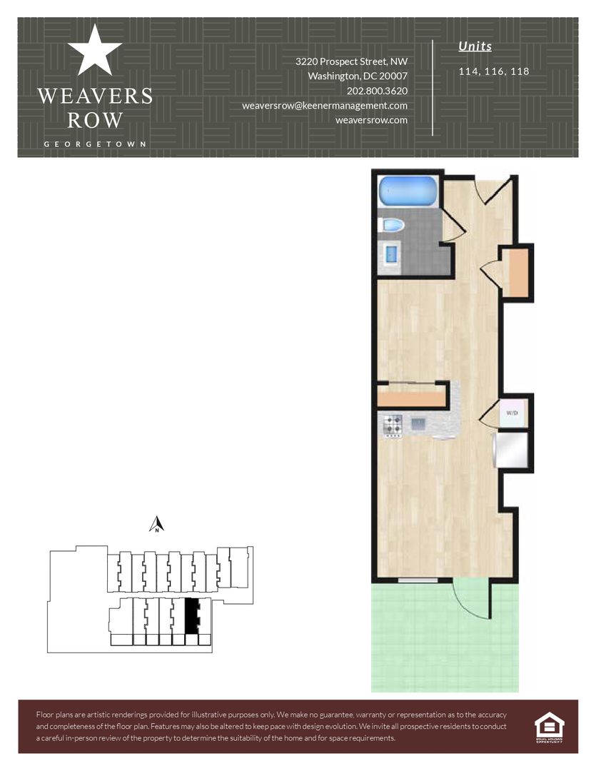 Washington Apartment: 3220 Prospect Street, NW