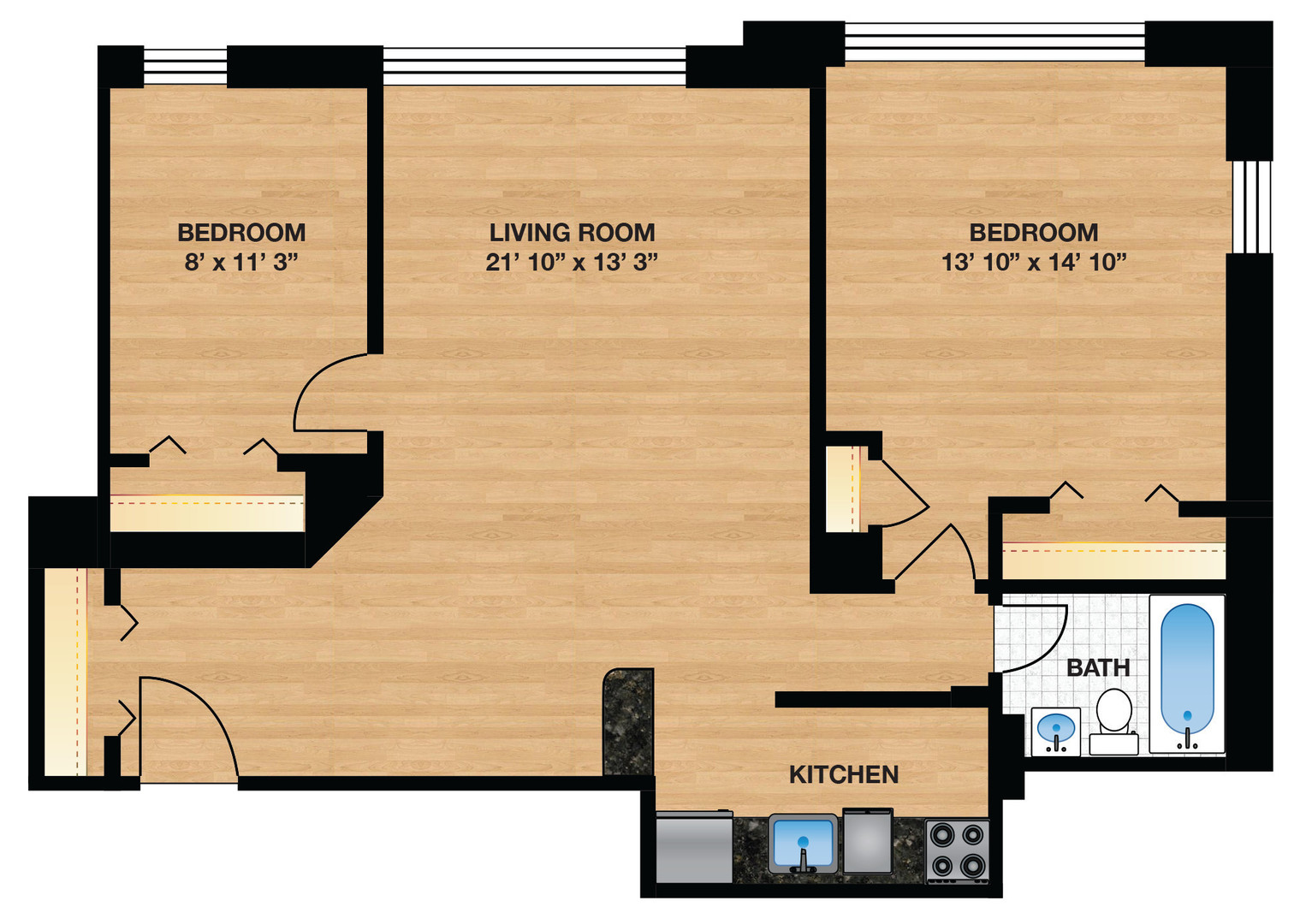 Washington Apartment: 2070 Belmont Rd, NW