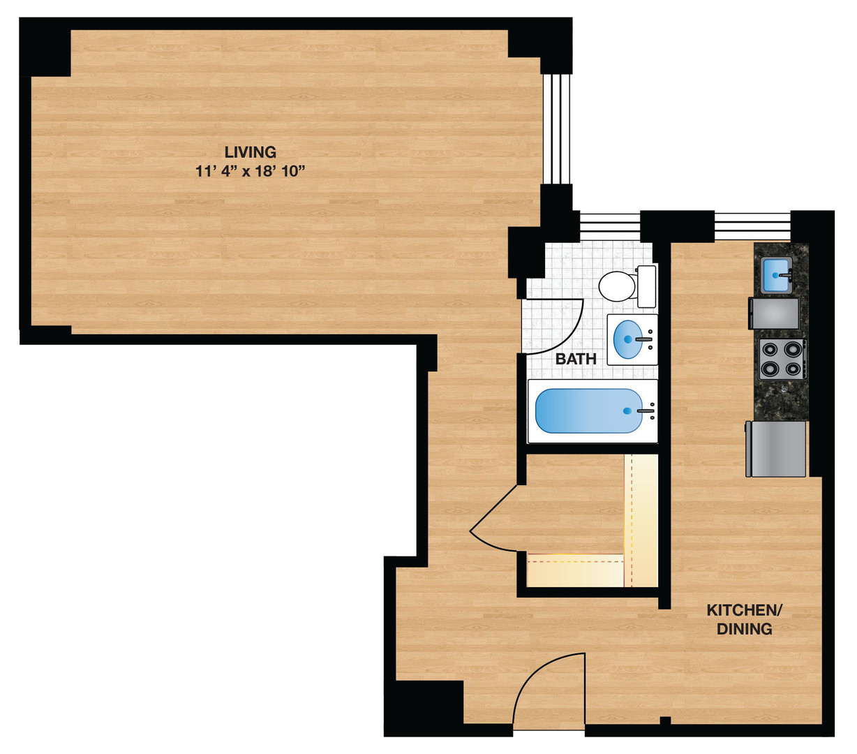 Washington Apartment: 1825-1833 New Hampshire Avenue, NW