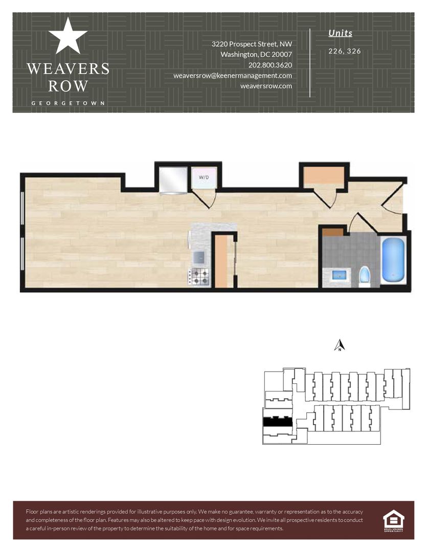 Washington Apartment: 3220 Prospect Street, NW