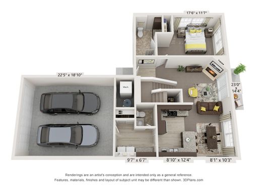 4 Bedroom/3.5 Bathroom Townhouse with 2 Car Garage! – photo 1