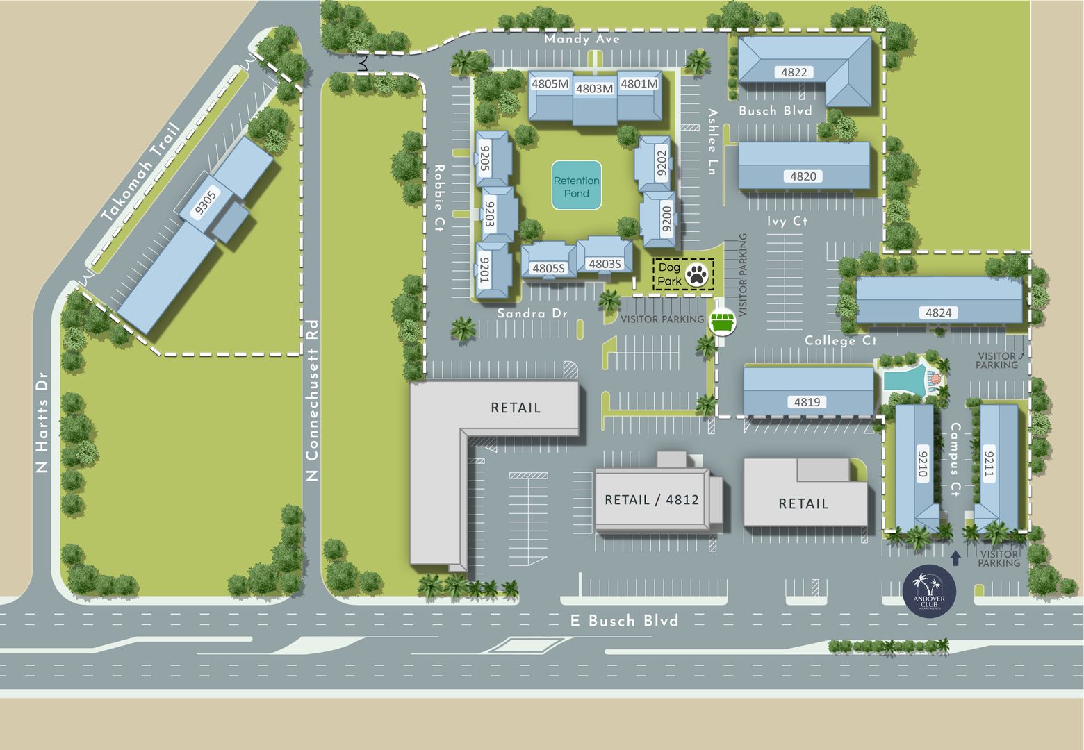 Tampa Apartment: 4824 E Busch Blvd