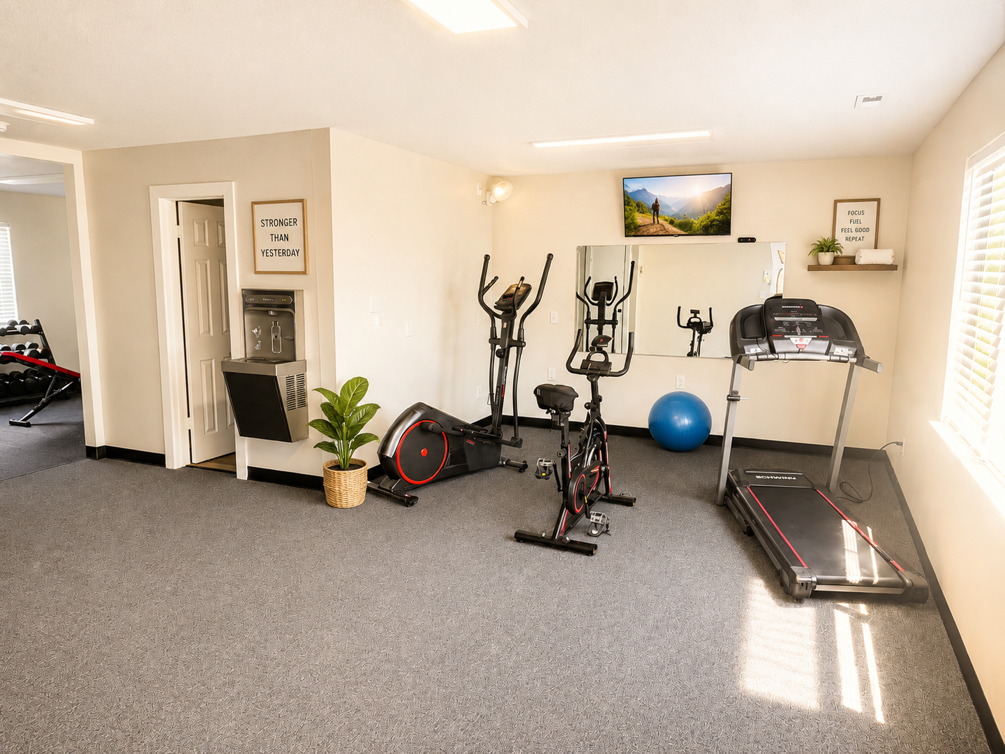 Gym at Boulevard West Apartments (3 of 4)