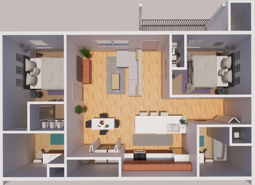 Beautiful Two Bedroom Two Bath Apartment! – photo 1