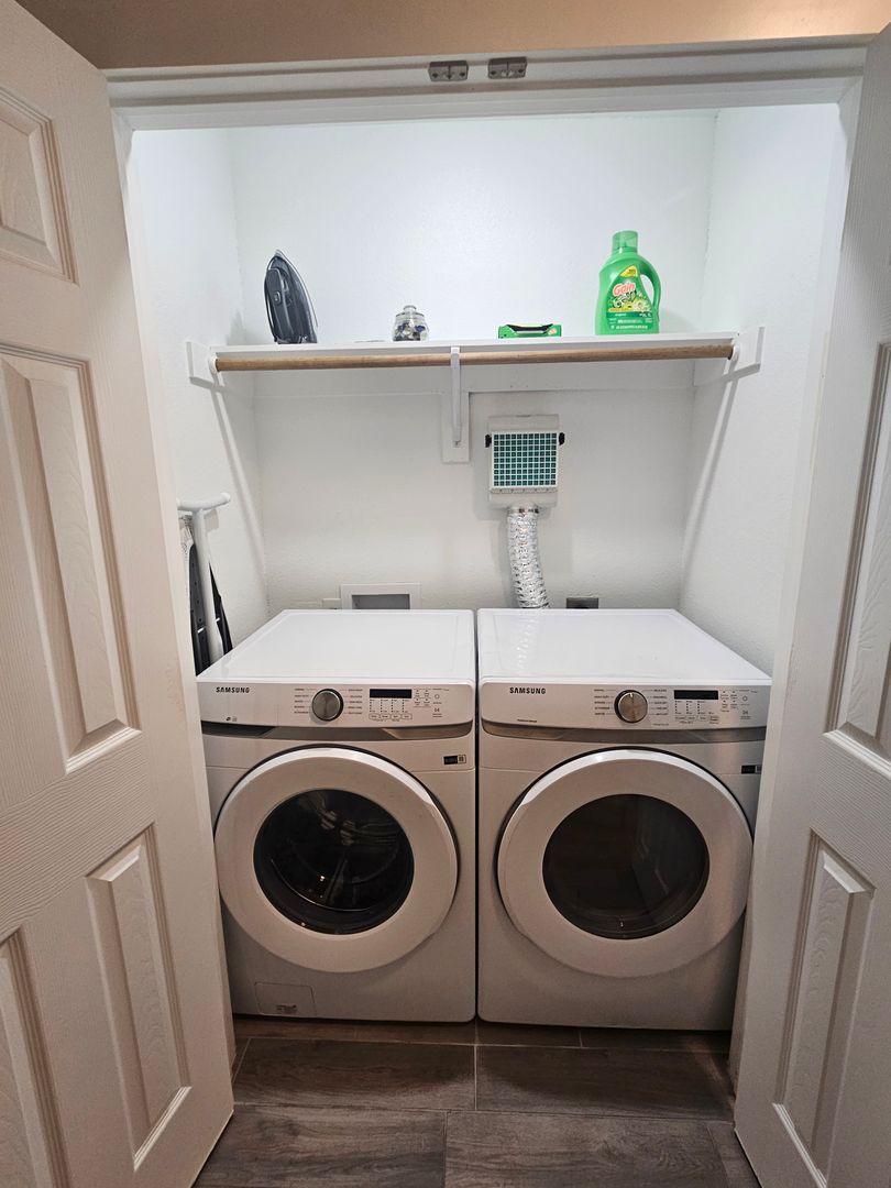 Laundry room at Spacious 3 Bed / 3 Bath Home with Modern Upgrades and Fenced Yard in South