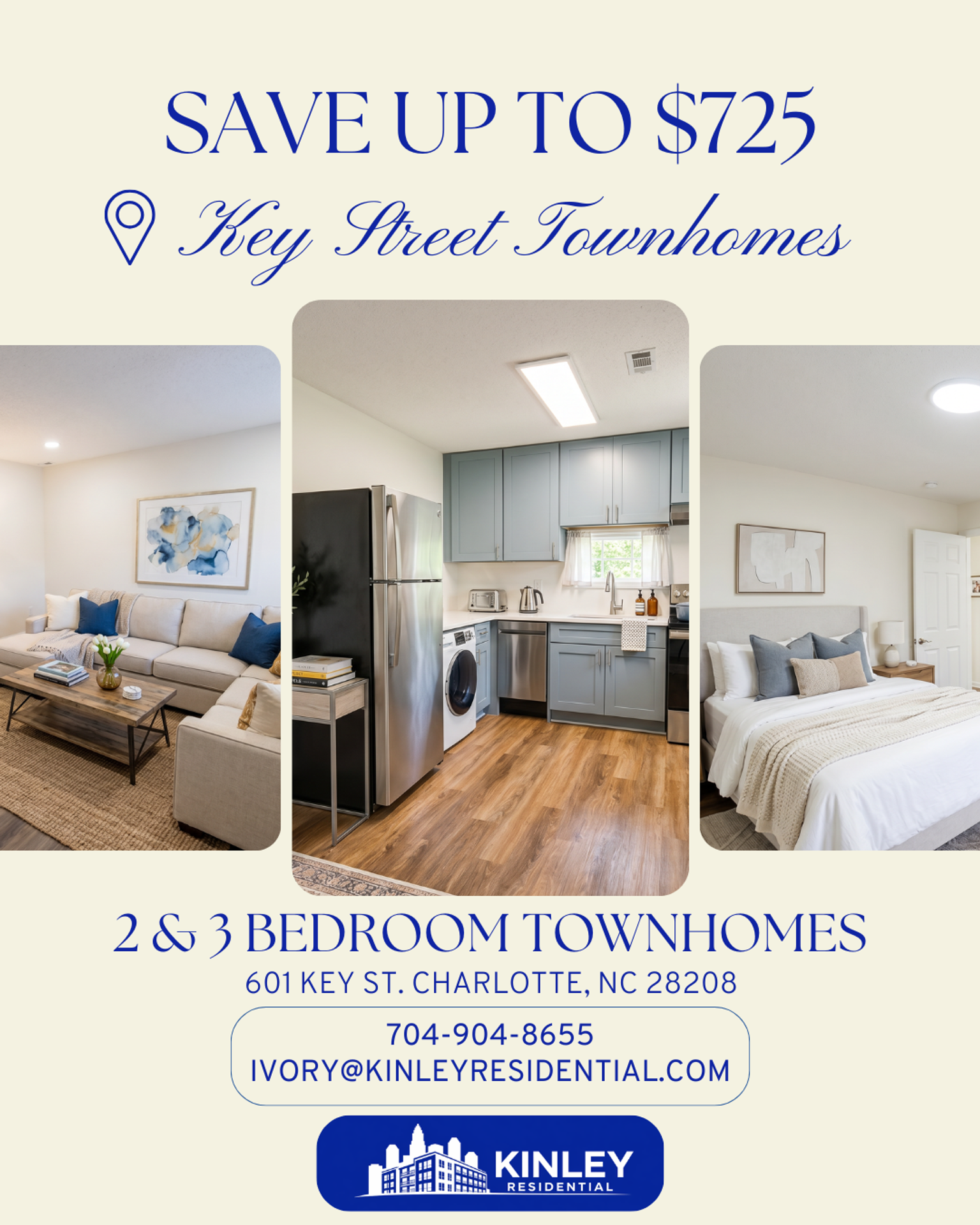 Charlotte Townhome: 601 Key Street