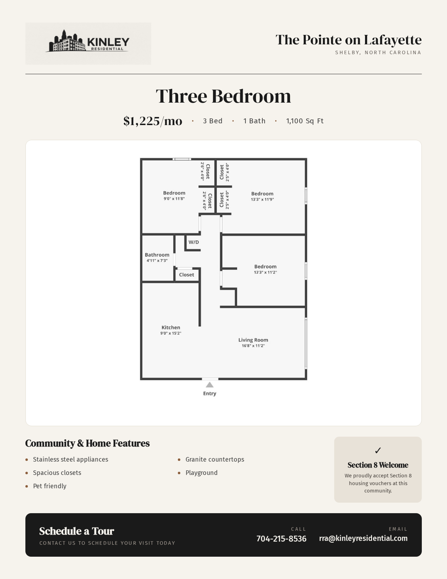 Shelby Apartment: 203 Ramblewood Drive.