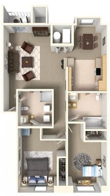 Beautifully Upgraded 2 Bedroom 2 Bathroom Apartment Home – photo 1