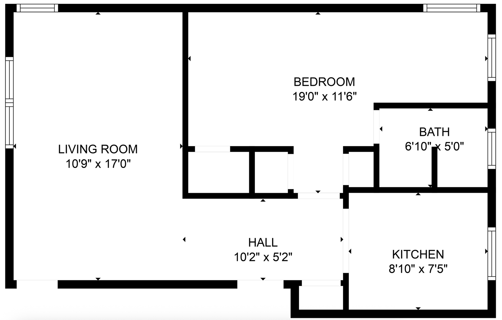 Spacious One bedroom Apartment 4 blocks from West Campus