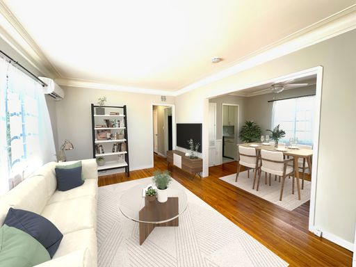 Stand Alone- No Shared Walls - 1 bedroom- Private Washer/Dryer, NEW Energy Efficient Windows, Natural Hardwood, Shared Pool, 1 Car Detached Garage Available, Dog Friendly