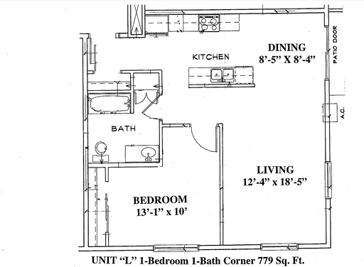 Bright Corner 1-Bedroom with Patio in North Branch
