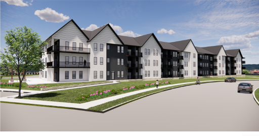 One Month's Rent FREE!!: Studio units on the third floor with vaulted ceilings in Stoughton!!