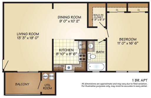 One Bedroom 2nd floor
