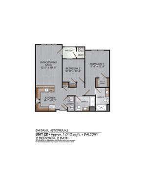 Two Bedroom - 1,120 sq ft