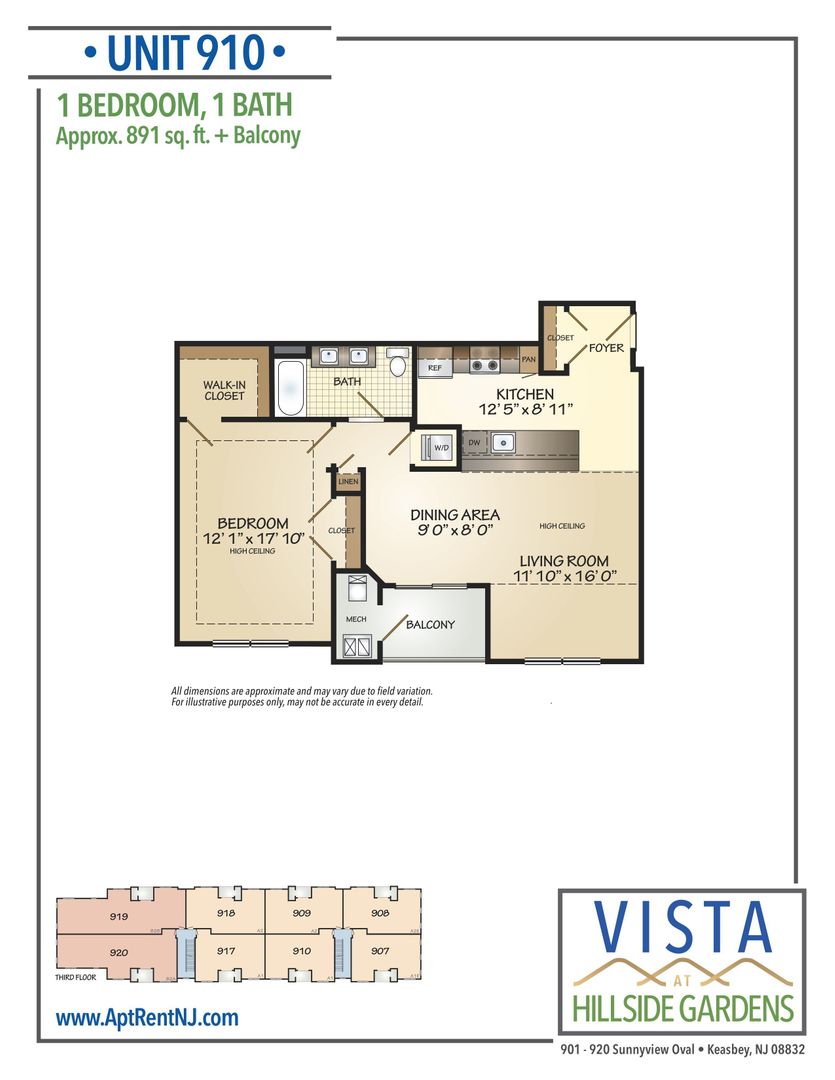 Keasbey Apartment: 1200 Sunnyview Oval
