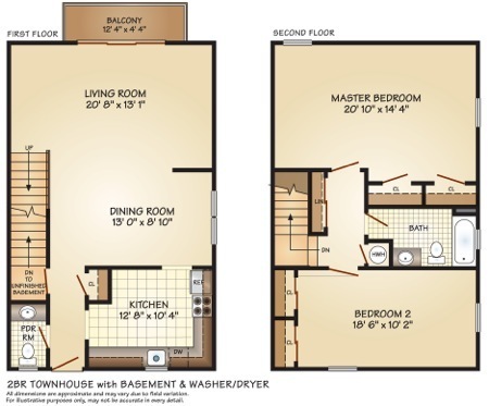 Two Bedroom Townhouse with basment & Washer Dryer