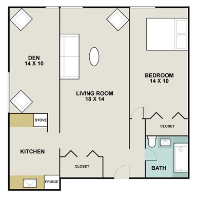 1 Bedroom Rental – 716 Washington Place , Baltimore, MD 21201