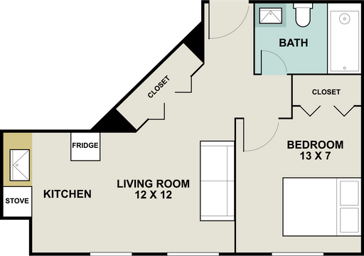 1 Bedroom Rental – 716 Washington Place , Baltimore, MD 21201