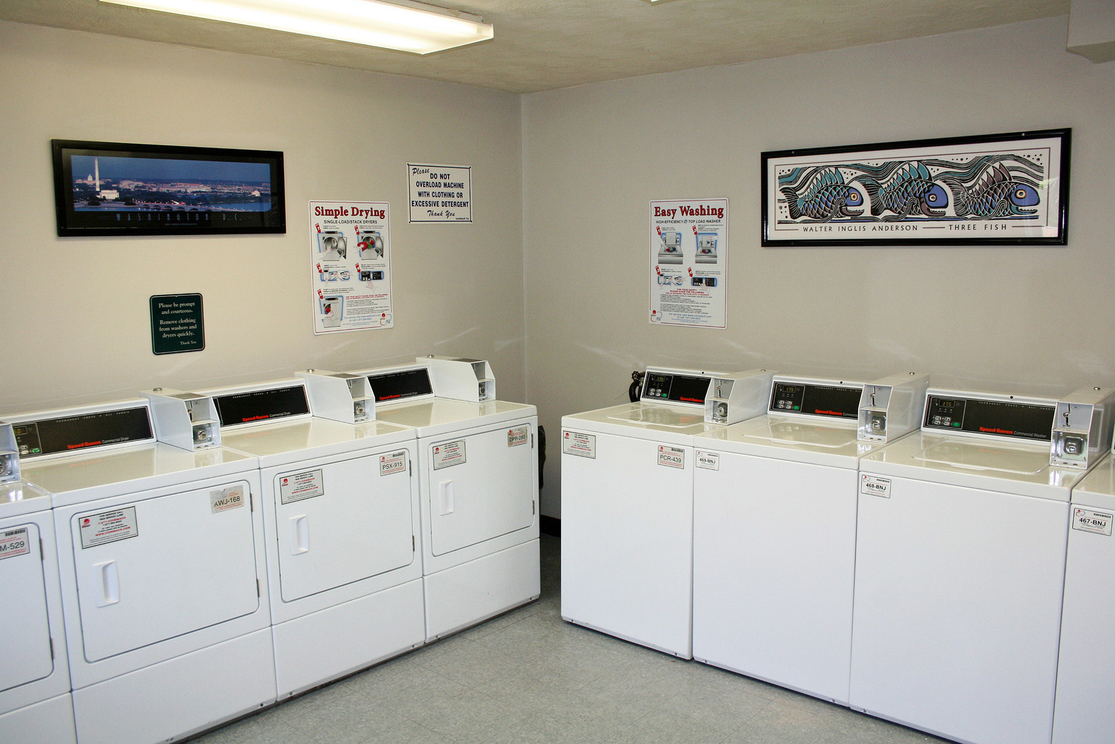 Laundry room at Montgomery House