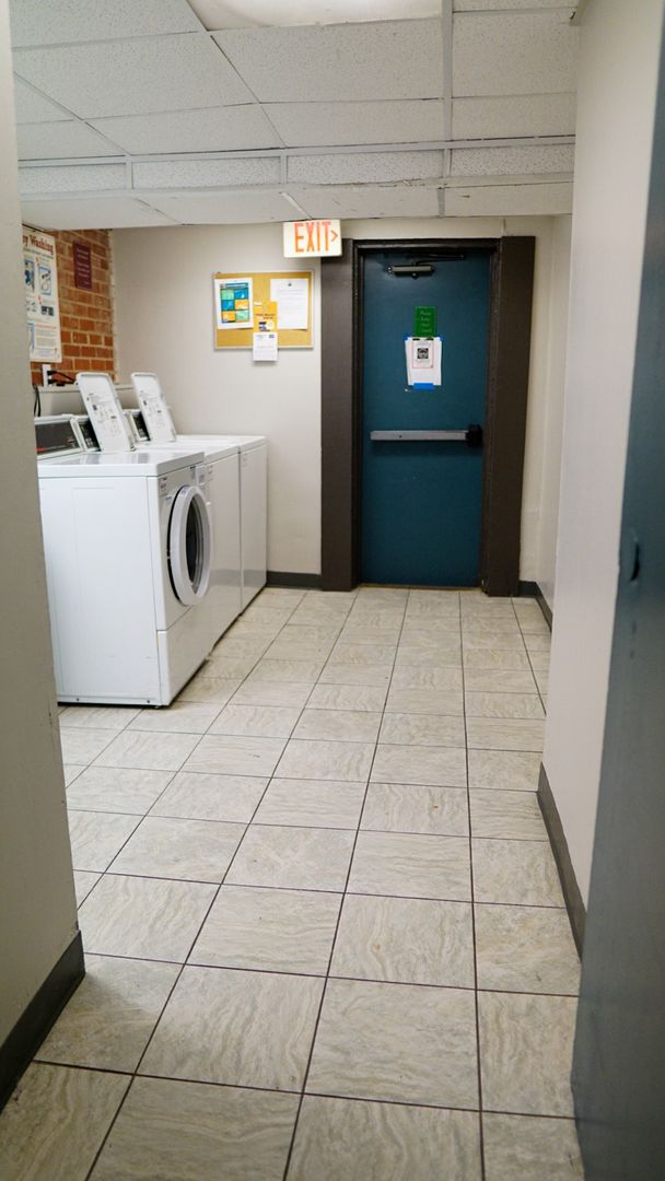 Laundry room at Devonshire Apartments