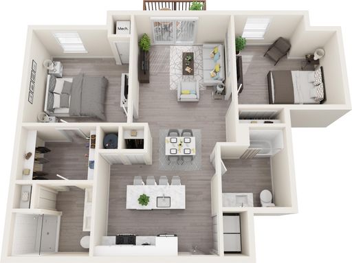 Archer Two Bedroom / Two Bathroom