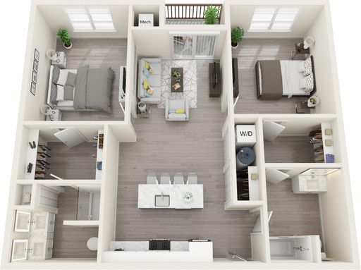 Archer Two Bedroom / Two Bathroom