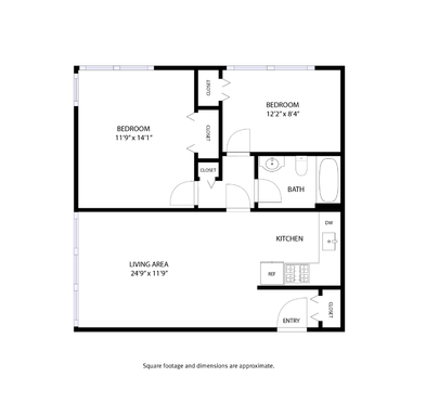 Two Bedroom, One Bathroom, Lakewood Home – photo 1